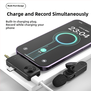 H18 Bezdrôtový lavalier mikrofón 1–4, 3–v–1 rozhranie pre živé vysielanie a nahrávanie s telefónom, redukcia šumu, Bluetooth 5.3, vstavaná batéria 500–800 mAh