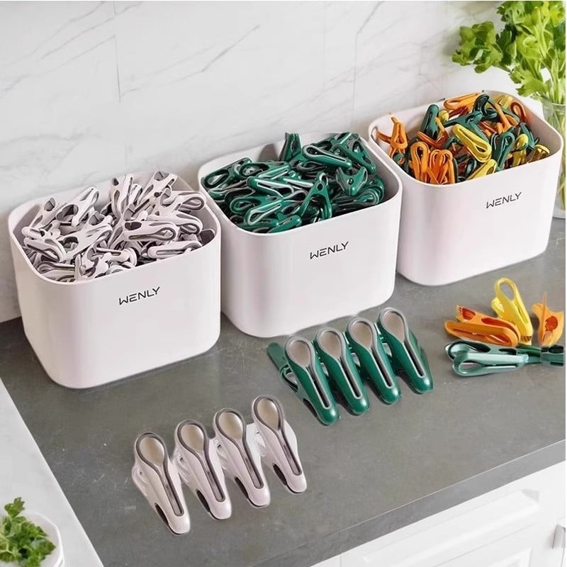 Plastične sušilice za odjeću, 72-dijelni set, za pokrivače, donje rublje, hlače, čarape i košulje, univerzalna upotreba, moderan minimalistički dizajn