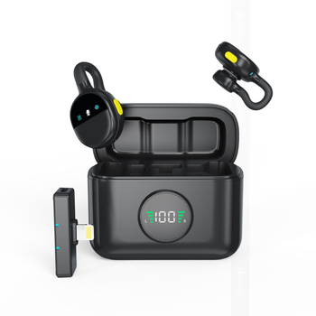 Q28 microfon lavalier pentru telefon și PC – omnidirecțional, bandă de frecvențe 20 Hz–20 kHz, SNR ≥70 dB, baterie încorporată 300–500 mAh, autonomie 3–6 ore