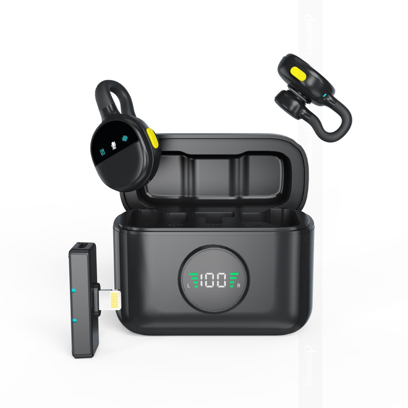 Q28 microfon lavalier pentru telefon și PC – omnidirecțional, bandă de frecvențe 20 Hz–20 kHz, SNR ≥70 dB, baterie încorporată 300–500 mAh, autonomie 3–6 ore