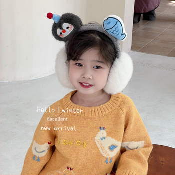 Zimné plyšové ušné ohrievače s mačacím dizajnom pre ženy a deti – skladateľné, vonkajšie použitie, plyšový materiál, zimná 2025