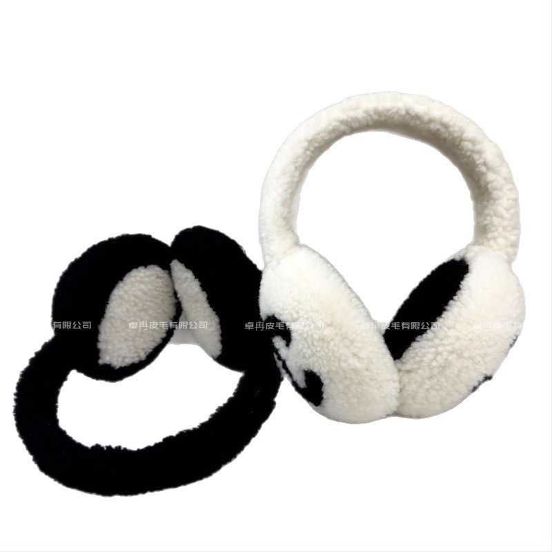 Vlnené náušné mufy na uši - unisex, zimné teplo, na cestovanie