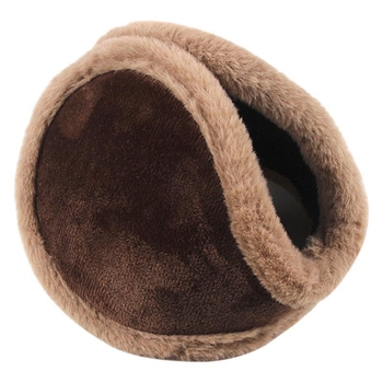 Θερμαινόμενα για αυτιά με επένδυση fleece, plush, unisex ενήλικες, πίσω τοποθέτηση, κλασικό στυλ, εξωτερική χρήση χειμώνα/φθινοπώρου