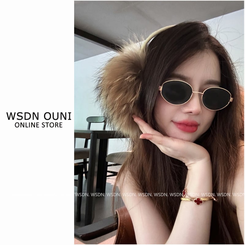 Protecții pentru urechi din blană de vulpe reală, unisex, Westini, pentru iarnă și toamnă, căldură, anti-vânt, stil simplu