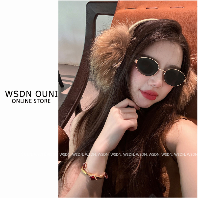 Protecții pentru urechi din blană de vulpe reală, unisex, Westini, pentru iarnă și toamnă, căldură, anti-vânt, stil simplu