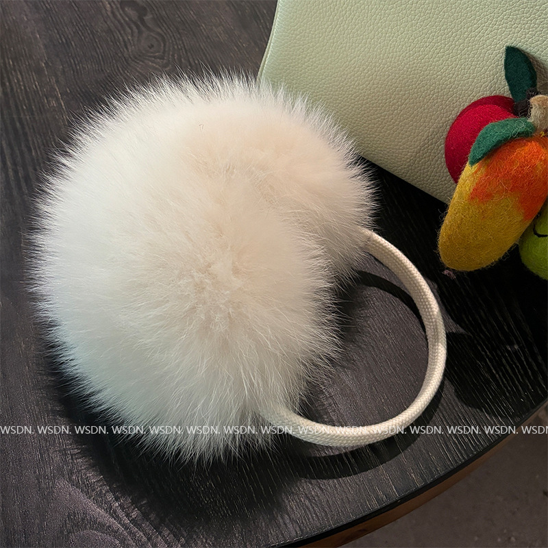 Protecții pentru urechi din blană de vulpe reală, unisex, Westini, pentru iarnă și toamnă, căldură, anti-vânt, stil simplu