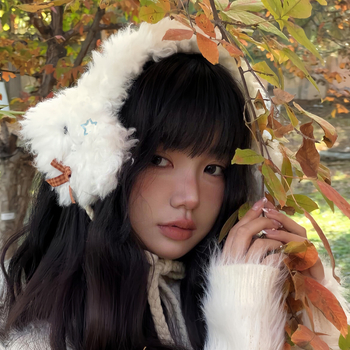 Pletene plišane earmuffs za žene – zimska toplina, korejski stil, jednofarbni uzorak