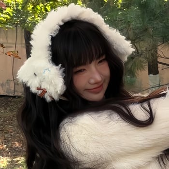 Pletene plišane earmuffs za žene – zimska toplina, korejski stil, jednofarbni uzorak