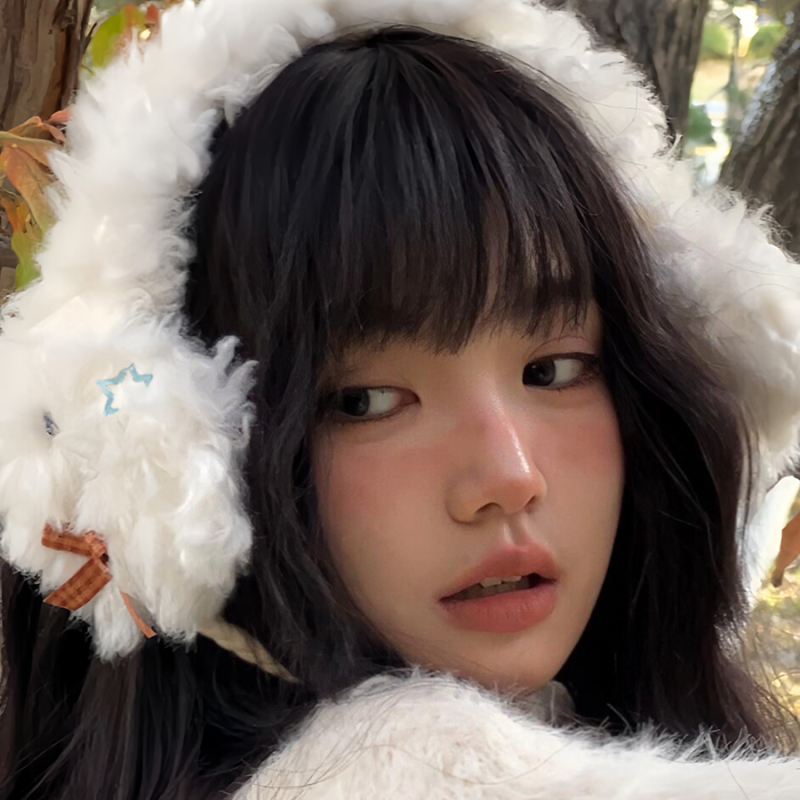 Pletene plišane earmuffs za žene – zimska toplina, korejski stil, jednofarbni uzorak