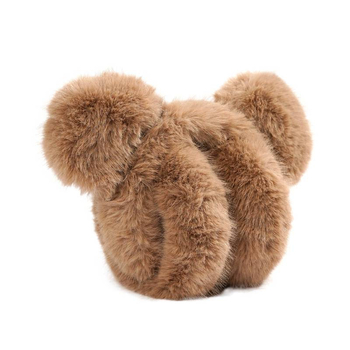 Earmuffs με γούνινο σχέδιο αρκουδάκι – Κορεατικού στιλ, διπλωτά, unisex, ενήλικοι, για χειμώνα, ζεστασιά και προστασία από τον άνεμο