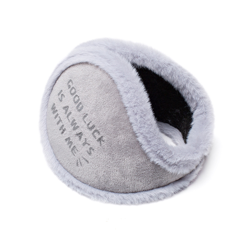 Plyšové ochrany na uši na zimu – unisex, jednofarebný vzor, vonkajšie použitie