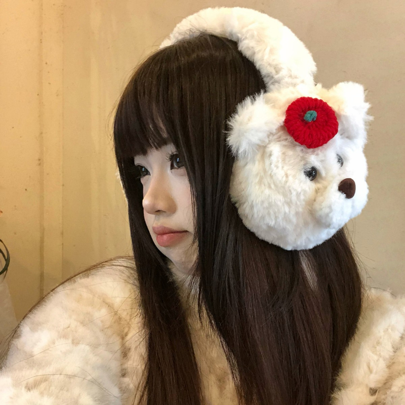 Earmuffs pluşate pentru adulți, unisex — protecție împotriva frigului și a vântului, stil de bază, toamnă 2024