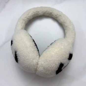Ausų šildytuvai iš 100% vilnos, avies kailio pūkas, žiemai šiluma, unisex, suaugusieji