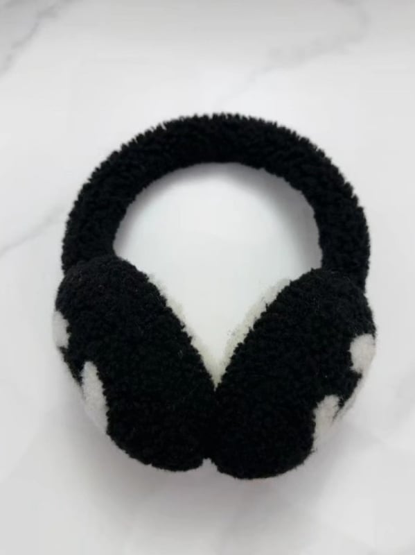 Ausų šildytuvai iš 100% vilnos, avies kailio pūkas, žiemai šiluma, unisex, suaugusieji