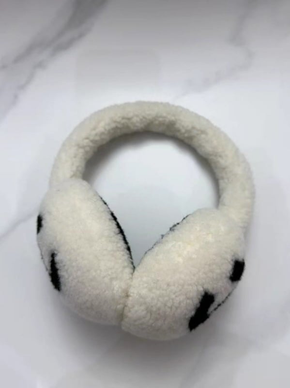 Ausų šildytuvai iš 100% vilnos, avies kailio pūkas, žiemai šiluma, unisex, suaugusieji