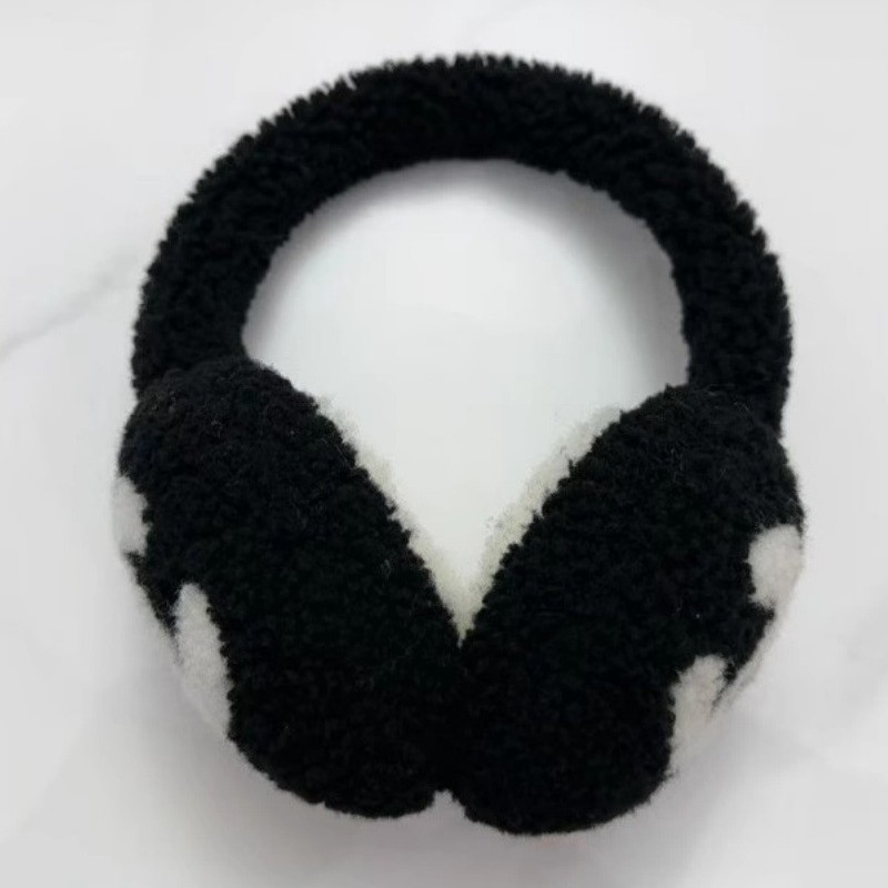 Ausų šildytuvai iš 100% vilnos, avies kailio pūkas, žiemai šiluma, unisex, suaugusieji