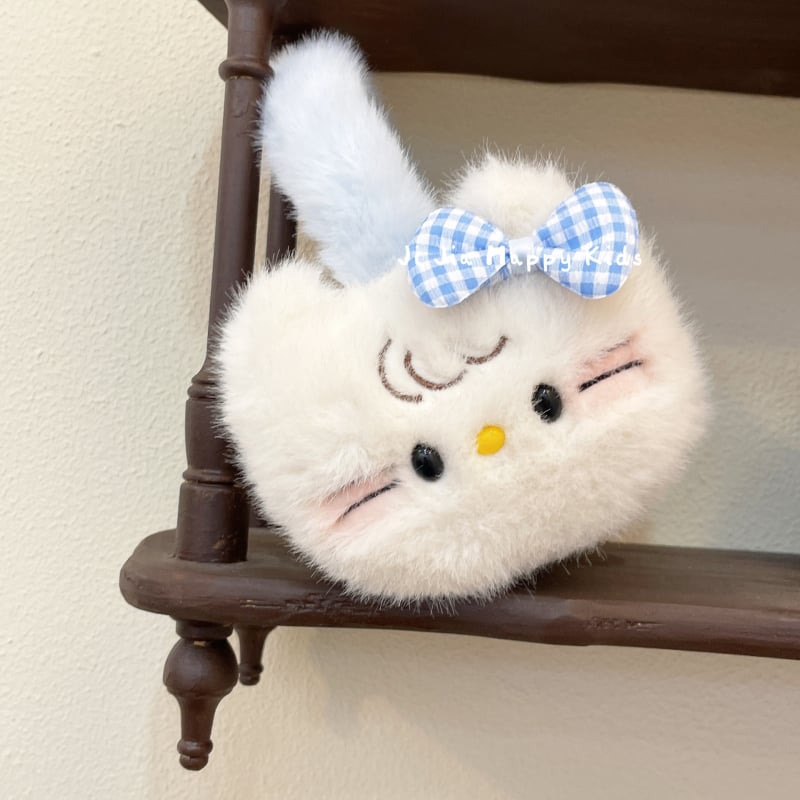 Pliušiniai ausų šildytuvai, sulankstomas dizainas, grotelės raštas, išlaiko šilumą, lauko naudojimui rudenį-ziemą