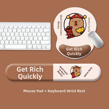 Klaviatūras paliktnis un peles rokas balsts – silikons, pretslīdēšana, izturīgs pret nolietošanos, modelis 0081 #0699, pielāgošanas atbalsts