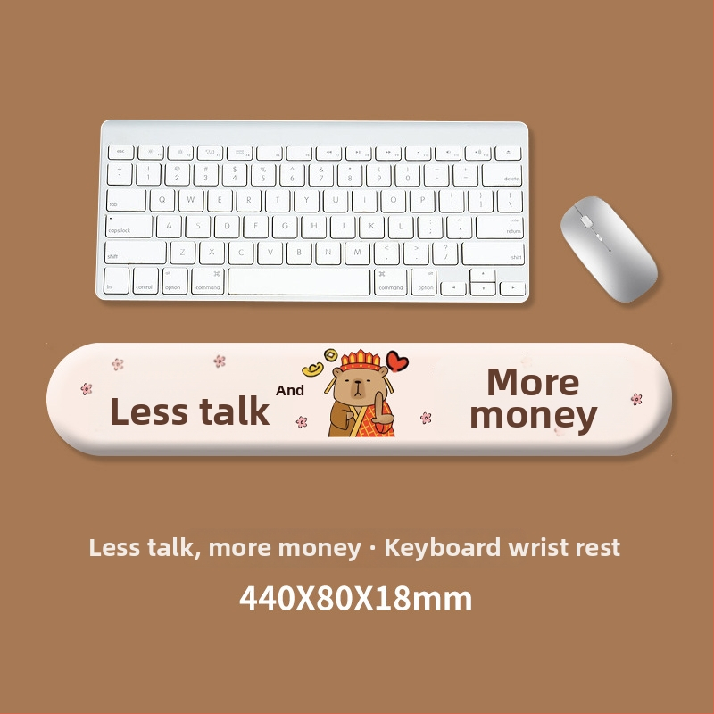 Klaviatūras paliktnis un peles rokas balsts – silikons, pretslīdēšana, izturīgs pret nolietošanos, modelis 0081 #0699, pielāgošanas atbalsts