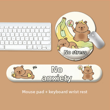 Pad pentru tastatură și suport pentru încheietura mâinii la mouse, silicon, anti-derapant, rezistent la uzură, model 0081-0699, pentru birou