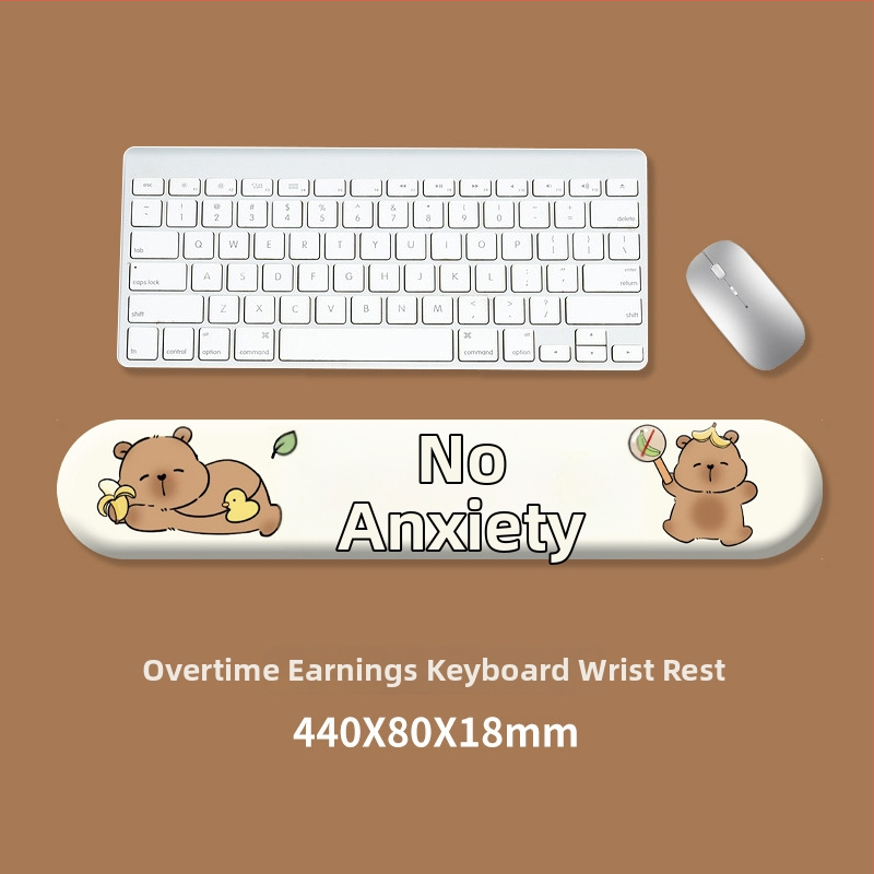 Pad pentru tastatură și suport pentru încheietura mâinii la mouse, silicon, anti-derapant, rezistent la uzură, model 0081-0699, pentru birou