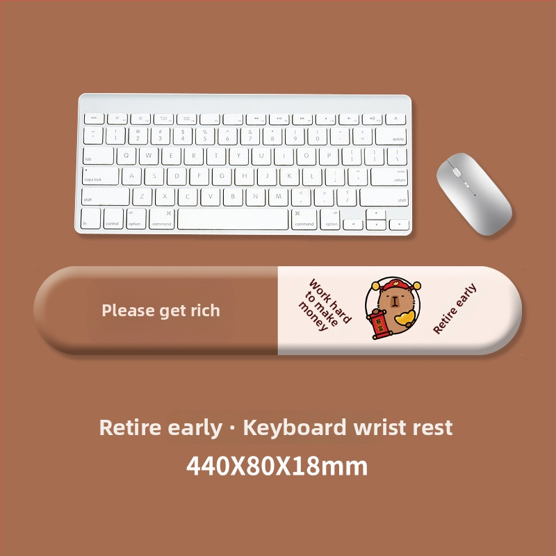 Pad pentru tastatură și suport pentru încheietura mâinii la mouse, silicon, anti-derapant, rezistent la uzură, model 0081-0699, pentru birou