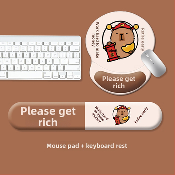 Klaviatūras paliktnis un peli roku balsts, silikons, pretnoslīdēšana, nodilumizturīgs, modelis 0081-0699