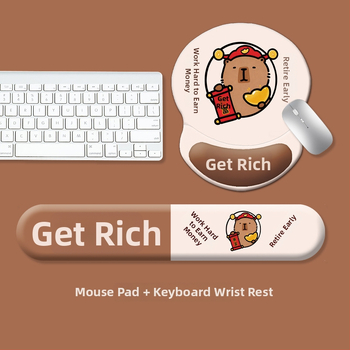 Подложка за клавиатура и мишка, силиконова, антихлъзгаща, износоустойчива, модел 0081-0699, за офис