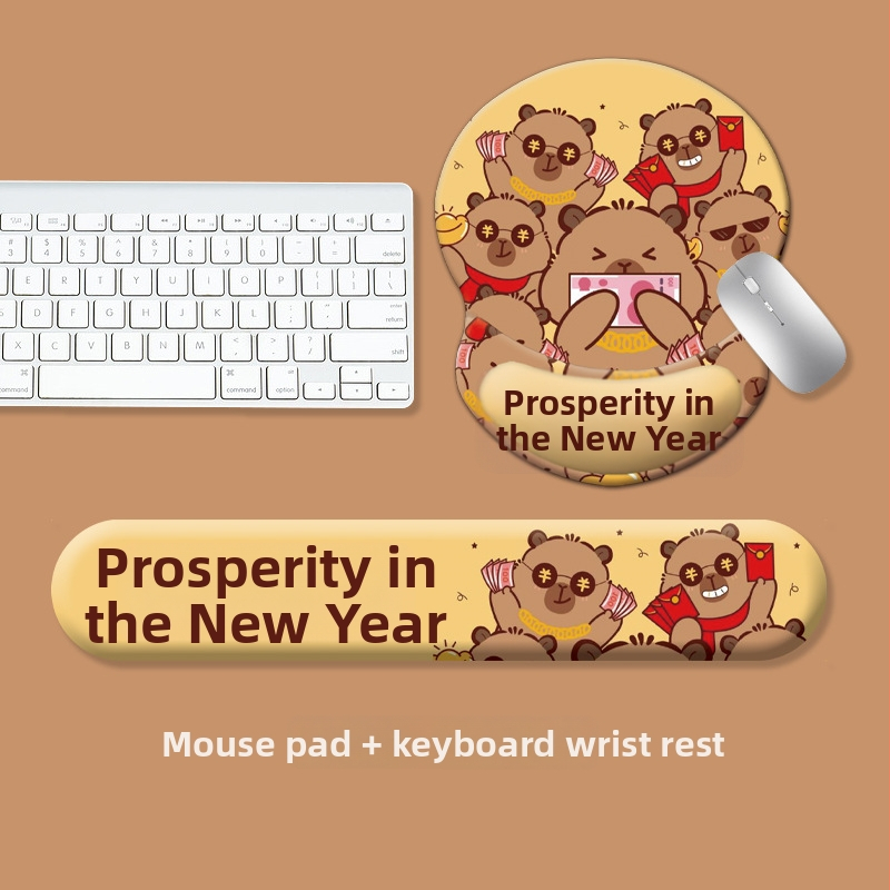 Подложка за клавиатура и мишка, силиконова, антихлъзгаща, износоустойчива, модел 0081-0699, за офис