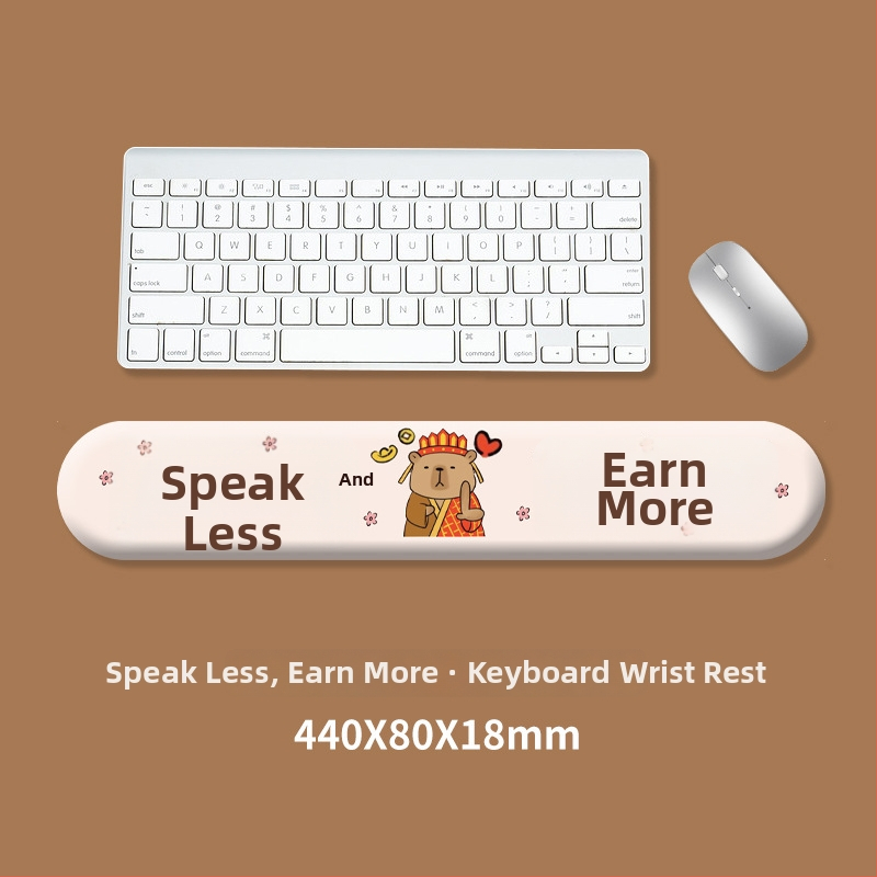 Silikona tastatūras rokas balsts un peliņas rokas balsts – pretslīdīgs, izturīgs pret nolietojumu – birojam – Modelis 0081#0699