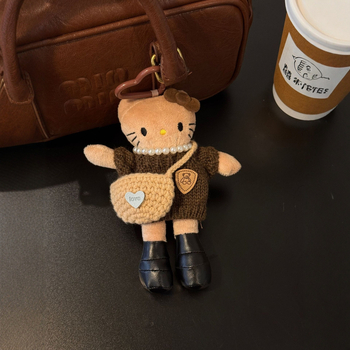 Pluș pentru chei cu păpușă cu haine pentru îmbrăcare – Stil Insta, Material pluș, Ambalare individuală