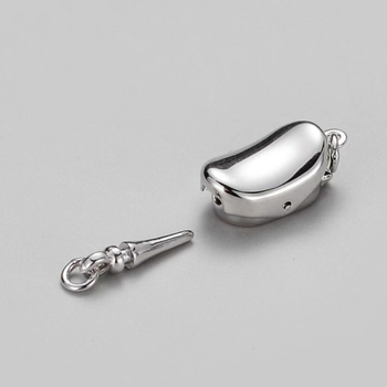 925-ös ezüst ékszerszeg készlet: gyöngykapocs, lingókapocs, borsókapocs, DIY kiegészítők karkötőkhöz és nyakláncokhoz (2 g)