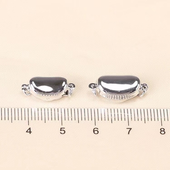 925-ös ezüst ékszerszeg készlet: gyöngykapocs, lingókapocs, borsókapocs, DIY kiegészítők karkötőkhöz és nyakláncokhoz (2 g)