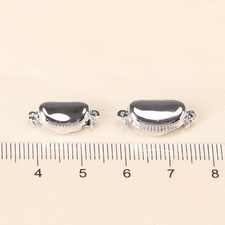 925-ös ezüst ékszerszeg készlet: gyöngykapocs, lingókapocs, borsókapocs, DIY kiegészítők karkötőkhöz és nyakláncokhoz (2 g)