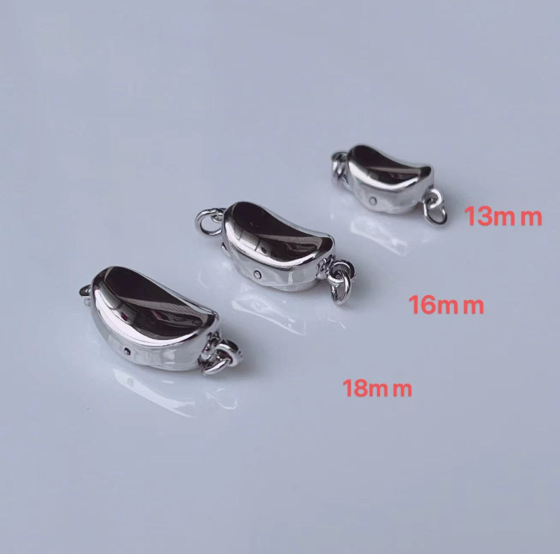 925-ös ezüst ékszerszeg készlet: gyöngykapocs, lingókapocs, borsókapocs, DIY kiegészítők karkötőkhöz és nyakláncokhoz (2 g)