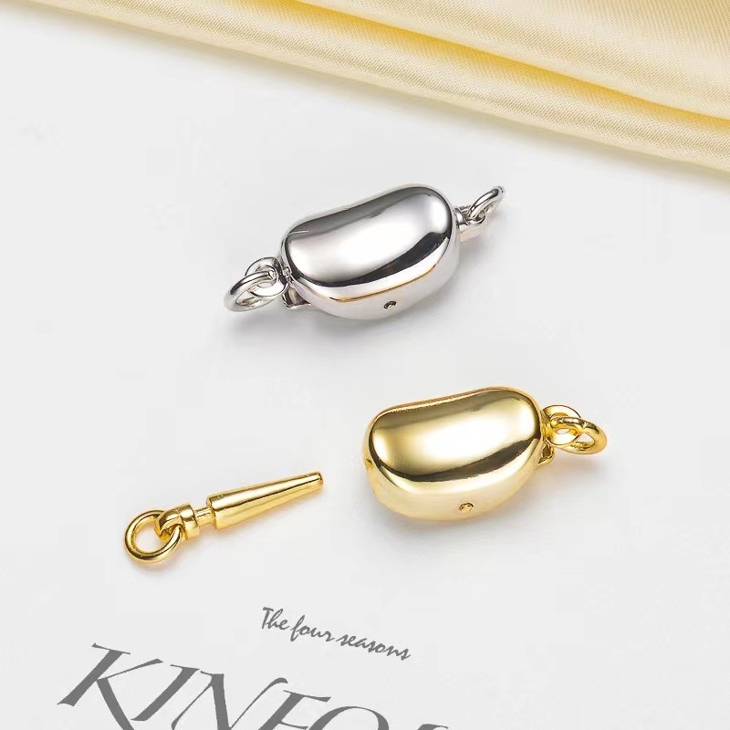 925-ös ezüst ékszerszeg készlet: gyöngykapocs, lingókapocs, borsókapocs, DIY kiegészítők karkötőkhöz és nyakláncokhoz (2 g)