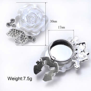 Inggombfedők kristályos díszítéssel (Anyag: fém; Feldolgozás: elektroplating; Márka: tomyday; Forma: szirmok)