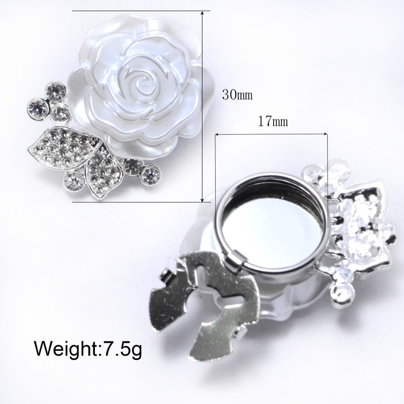 Inggombfedők kristályos díszítéssel (Anyag: fém; Feldolgozás: elektroplating; Márka: tomyday; Forma: szirmok)