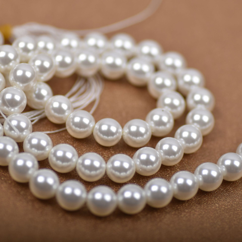 2–18 mm duboko morske školjke biserne perle – slobodne perle, bijele školjke perle za DIY nakit, okrugle perle za lančiće