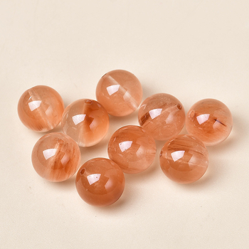 Nyúl szőrméből készült gyöngyök DIY karkötőhöz - kör alakú, ragasztott kivitel