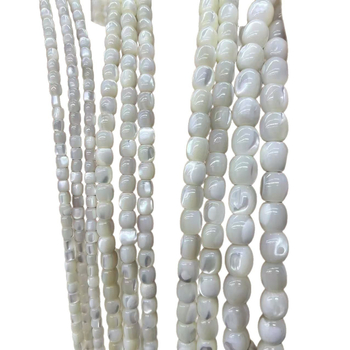 Мъниста от морски черупки, цилиндрични барел мъниста, ръчна полировка, стил лек лукс, модел благородник, компоненти за DIY колие и гривна