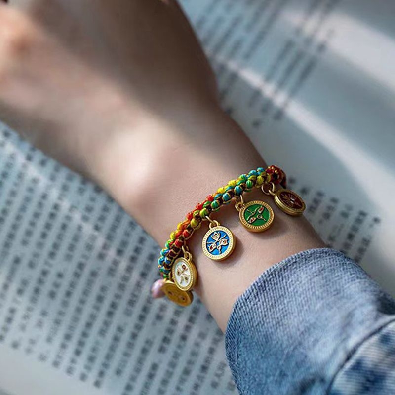 DIY Плетена гривна от въже | Материал: корда | Стил: национален дух, унисекс | Ръчно плетено | Лято 2024