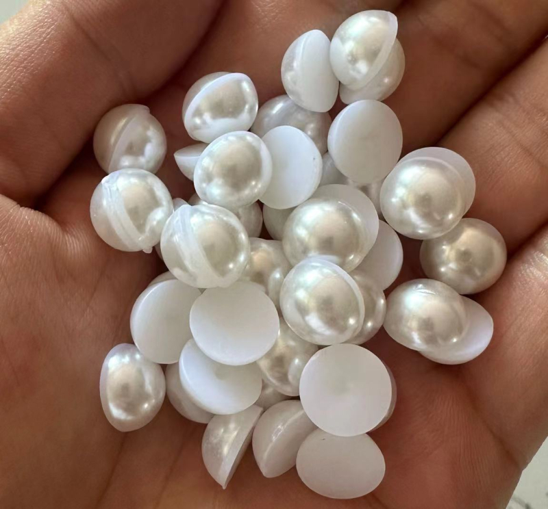 Plošne okrugle perle za nokte, ABS imitacija bisera, slobodne perle za DIY manikuru, sjajne biserne ukrase