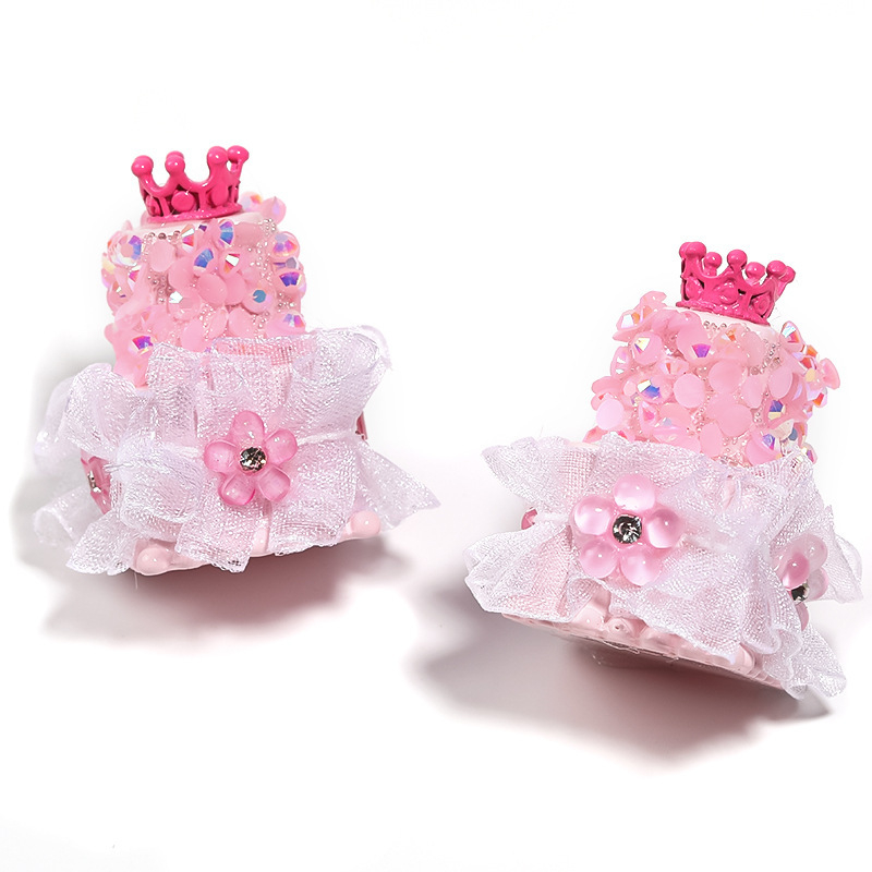 DIY telefonlánc gyöngyök, akril gyöngyök, elektroplakált, kettős réteg torta minta, átlyukasztott gyöngyök, Yiwu eredet