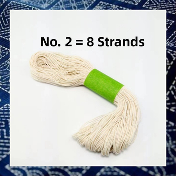 Бродова нишка за ръкоделие - Сашико бродиране, чист памук, дължина 120 м, дебелина 1 мм, опции: 4/6/8 нишки