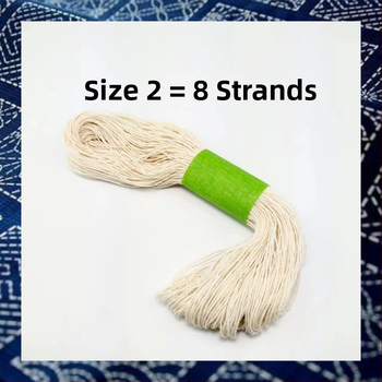 Sashiko бродираща нишка — чист памук, дължина 120 м, дебелина 1 мм, налична в 4, 6 или 8 нишки, за облекло и домашни текстили