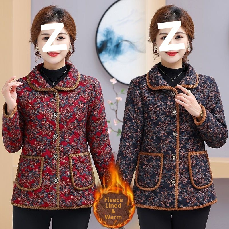 Ženský zimný kabát s PVC hlavnou tkaninou (80-90%), výplň hodvábna bavlna, golier polo, stredná dĺžka, stredná hrúbka