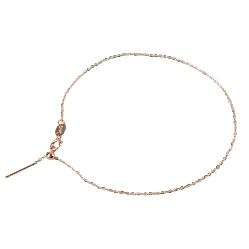 Огърлица с кръст висулка на O-връзка, геометричен мотив кутия, 925 сребро, електроплатиране