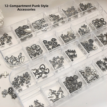 Метални украси за маникюр с кръст и сърцевидни шарки; ретро стил, прост дизайн; серия Star Wars