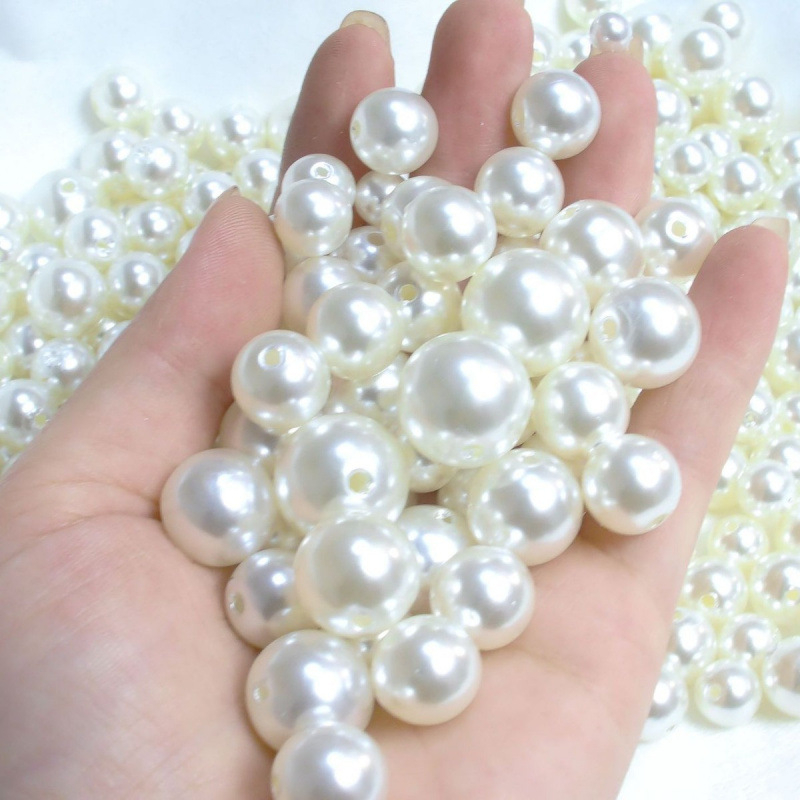 DIY dodaci za nakit – plastične/smolaste okrugle perle, završna boja pečena, proljeće 2024